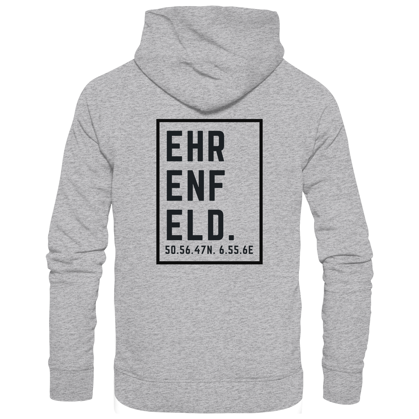 Ehrenfeld Koordinaten (großer Druck auf dem Rücken) - Premium Unisex Hoodie