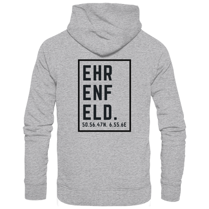 Ehrenfeld Koordinaten (großer Druck auf dem Rücken) - Premium Unisex Hoodie
