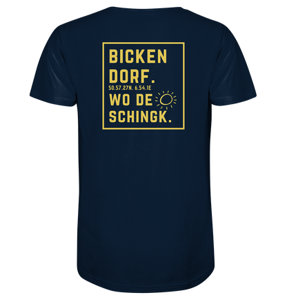 Wo de Sonn schingk - Bickendorf Druck Rücken - V-Neck Shirt
