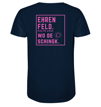 Wo de Sonn schingk - Ehrenfeld Druck Rücken  - V-Neck Shirt