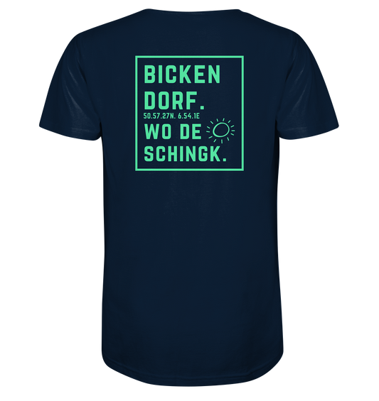 Wo de Sonn schingk - Bickendorf Druck Rücken - V-Neck Shirt