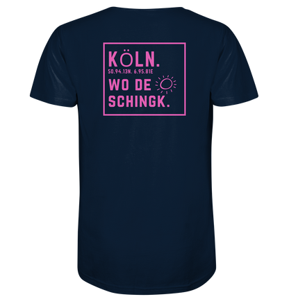 Wo de Sonn schingk - Köln Druck Rücken - V-Neck Shirt