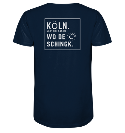Wo de Sonn schingk - Köln Druck Rücken  - V-Neck Shirt