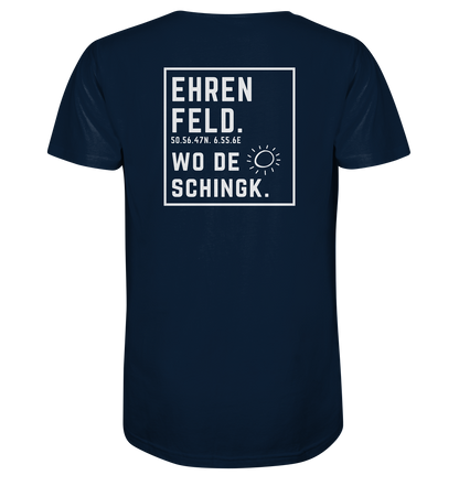 Wo de Sonn schingk - Ehrenfeld Druck Rücken  - V-Neck Shirt