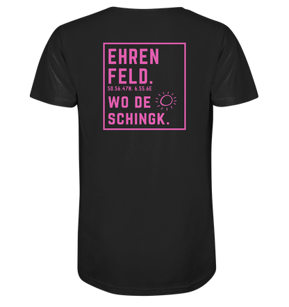 Wo de Sonn schingk - Ehrenfeld Druck Rücken  - V-Neck Shirt