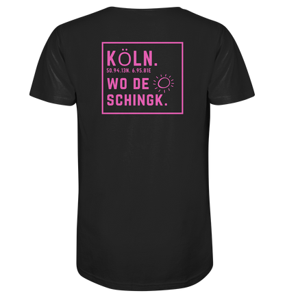Wo de Sonn schingk - Köln Druck Rücken - V-Neck Shirt