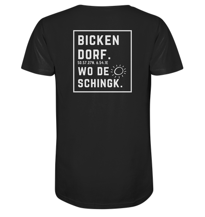 Wo de Sonn schingk - Bickendorf Druck Rücken - V-Neck Shirt
