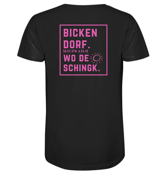 Wo de Sonn schingk - Bickendorf Druck Rücken - V-Neck Shirt