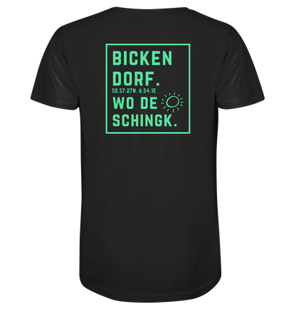 Wo de Sonn schingk - Bickendorf Druck Rücken - V-Neck Shirt