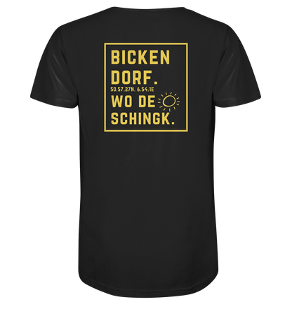 Wo de Sonn schingk - Bickendorf Druck Rücken - V-Neck Shirt