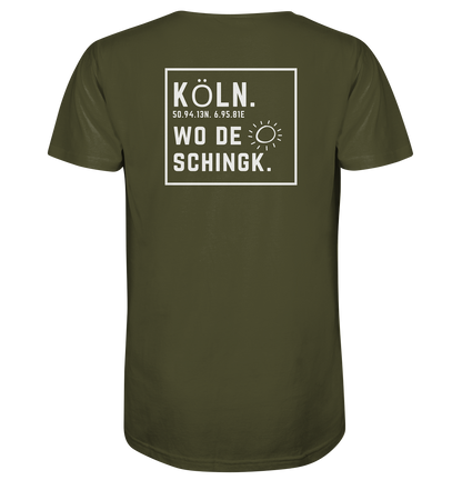 Wo de Sonn schingk - Köln Druck Rücken  - V-Neck Shirt