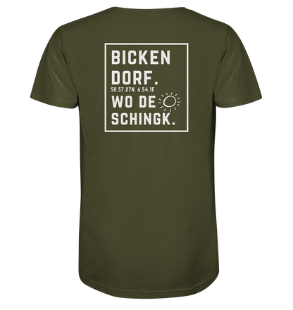 Wo de Sonn schingk - Bickendorf Druck Rücken - V-Neck Shirt