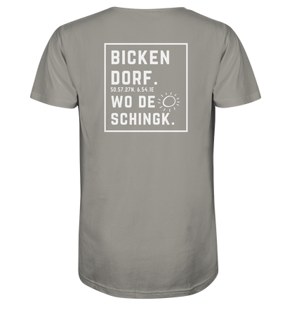 Wo de Sonn schingk - Bickendorf Druck Rücken - V-Neck Shirt
