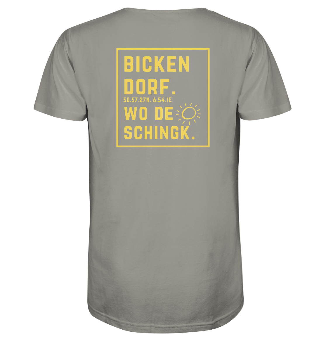 Wo de Sonn schingk - Bickendorf Druck Rücken - V-Neck Shirt