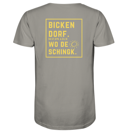 Wo de Sonn schingk - Bickendorf Druck Rücken - V-Neck Shirt