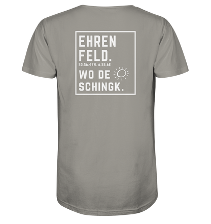 Wo de Sonn schingk - Ehrenfeld Druck Rücken  - V-Neck Shirt