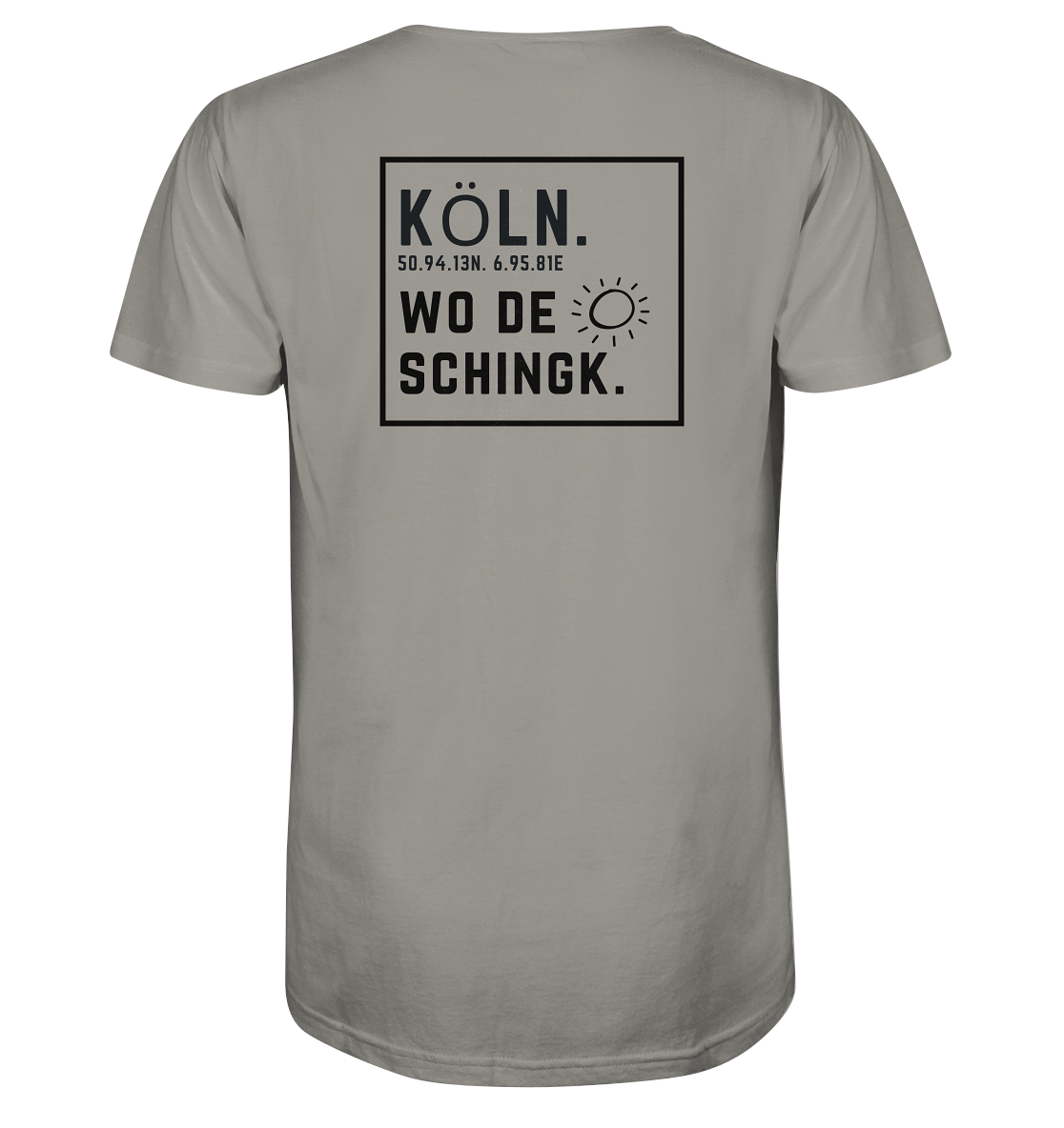 Wo de Sonn schingk - Köln Druck Rücken  - V-Neck Shirt