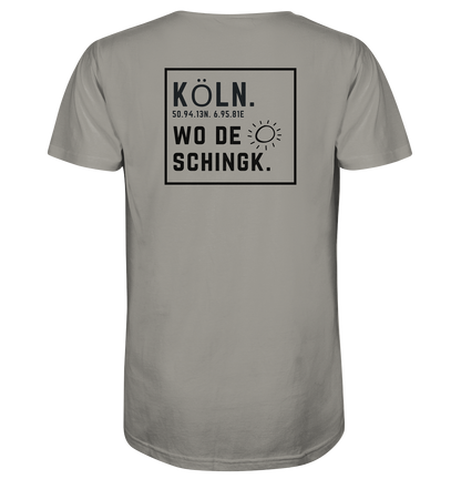 Wo de Sonn schingk - Köln Druck Rücken  - V-Neck Shirt