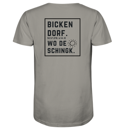 Wo de Sonn schingk - Bickendorf Druck Rücken - V-Neck Shirt
