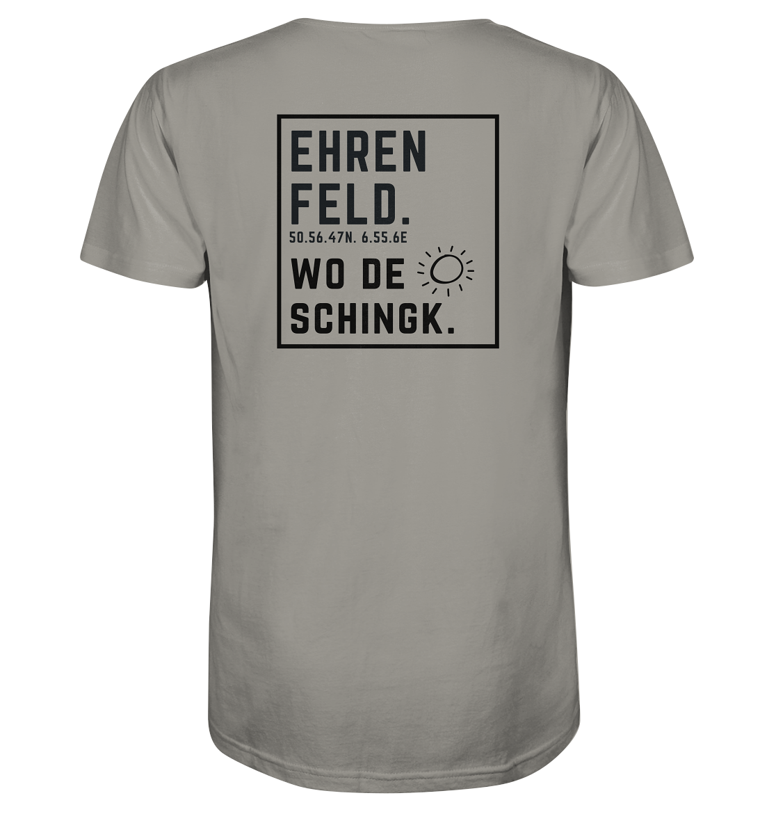 Wo de Sonn schingk - Ehrenfeld Druck Rücken - V-Neck Shirt