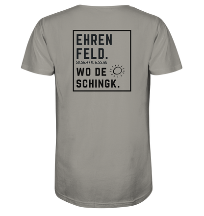 Wo de Sonn schingk - Ehrenfeld Druck Rücken - V-Neck Shirt