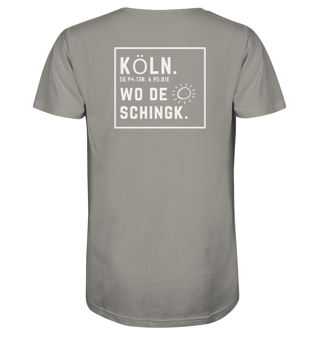 Wo de Sonn schingk - Köln Druck Rücken  - V-Neck Shirt
