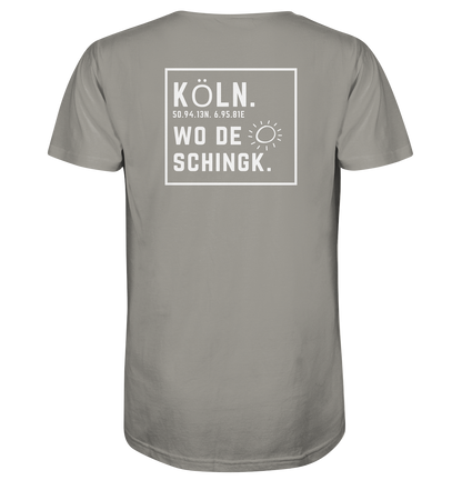 Wo de Sonn schingk - Köln Druck Rücken  - V-Neck Shirt