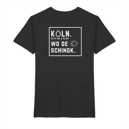 Wo de Sonn schingk - Köln Druck Rücken  - V-Neck Shirt