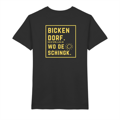 Wo de Sonn schingk - Bickendorf Druck Rücken - V-Neck Shirt