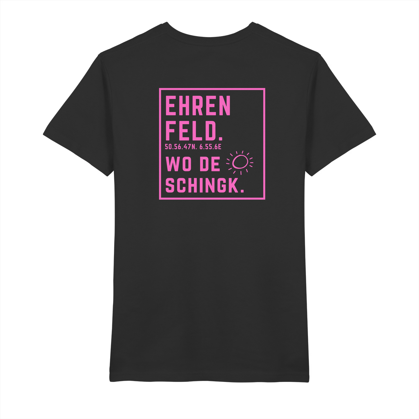 Wo de Sonn schingk - Ehrenfeld Druck Rücken  - V-Neck Shirt