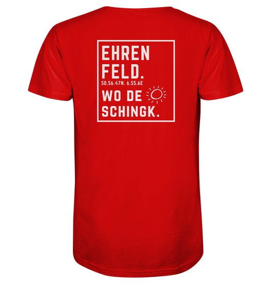 Wo de Sonn schingk - Ehrenfeld Druck Rücken  - V-Neck Shirt