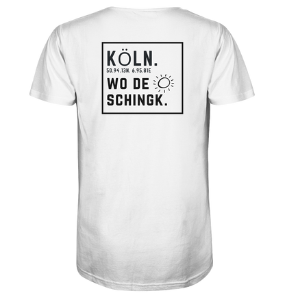 Wo de Sonn schingk - Köln Druck Rücken  - V-Neck Shirt