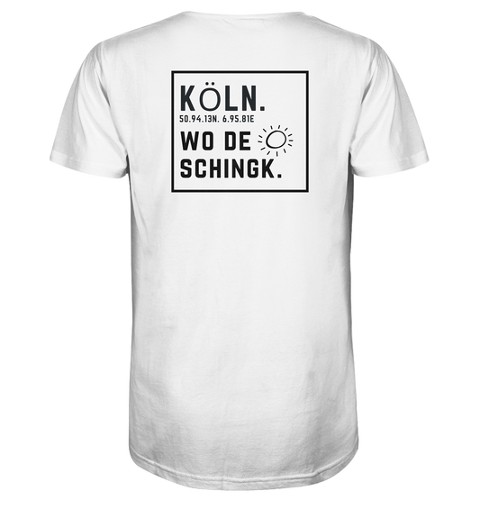 Wo de Sonn schingk - Köln Druck Rücken  - V-Neck Shirt