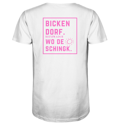 Wo de Sonn schingk - Bickendorf Druck Rücken - V-Neck Shirt