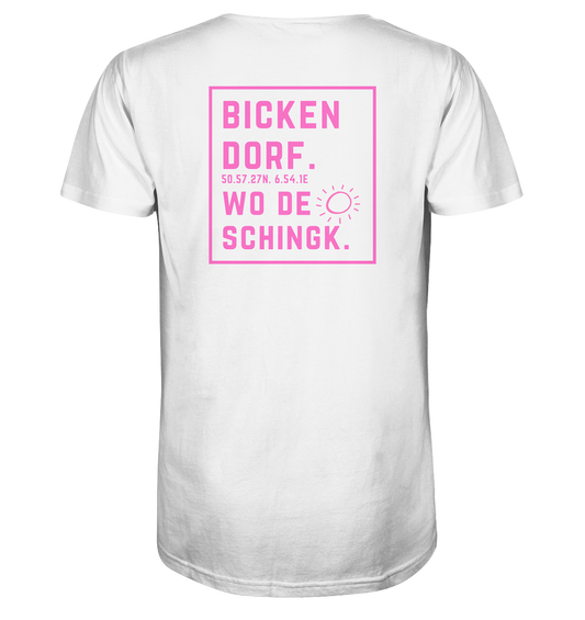 Wo de Sonn schingk - Bickendorf Druck Rücken - V-Neck Shirt