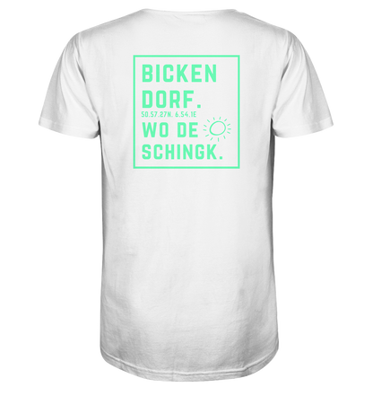 Wo de Sonn schingk - Bickendorf Druck Rücken - V-Neck Shirt