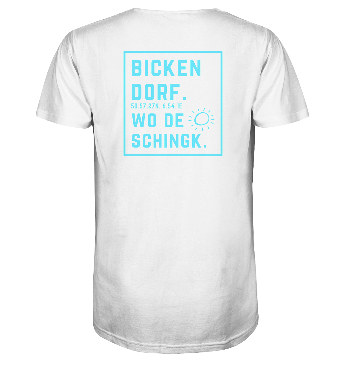 Wo de Sonn schingk - Bickendorf Druck Rücken - V-Neck Shirt