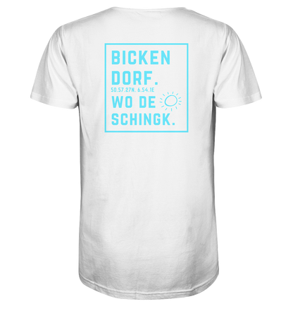 Wo de Sonn schingk - Bickendorf Druck Rücken - V-Neck Shirt