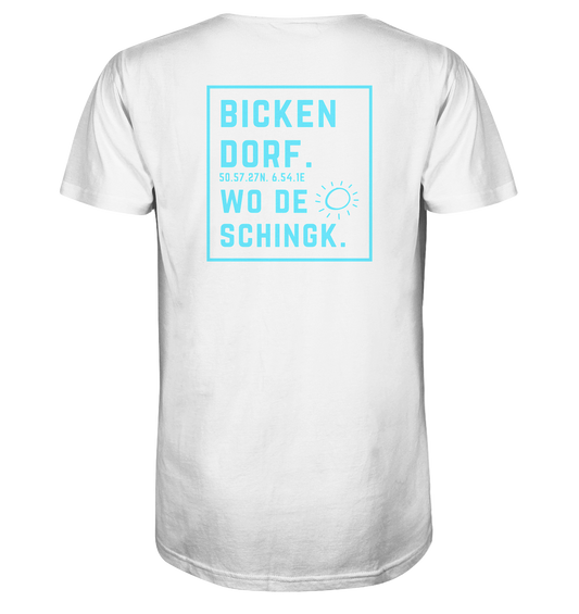 Wo de Sonn schingk - Bickendorf Druck Rücken - V-Neck Shirt