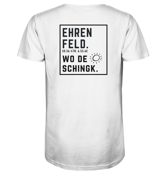 Wo de Sonn schingk - Ehrenfeld Druck Rücken - V-Neck Shirt