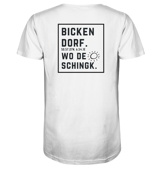 Wo de Sonn schingk - Bickendorf Druck Rücken - V-Neck Shirt