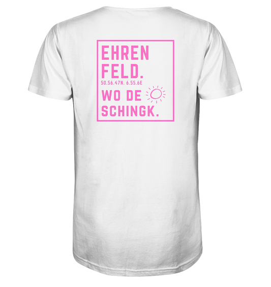 Wo de Sonn schingk - Ehrenfeld Druck Rücken  - V-Neck Shirt