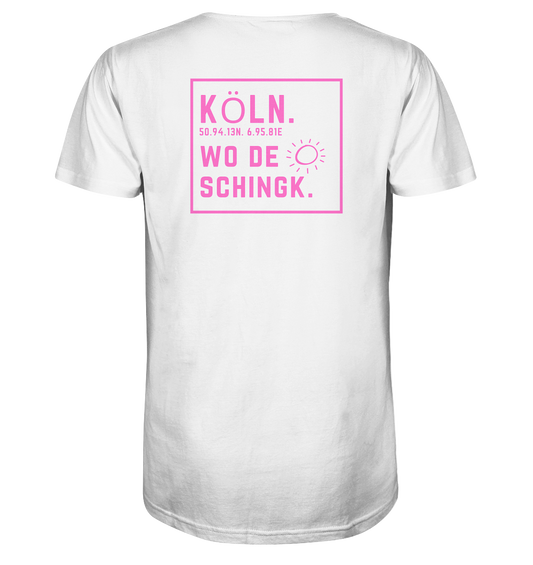 Wo de Sonn schingk - Köln Druck Rücken - V-Neck Shirt