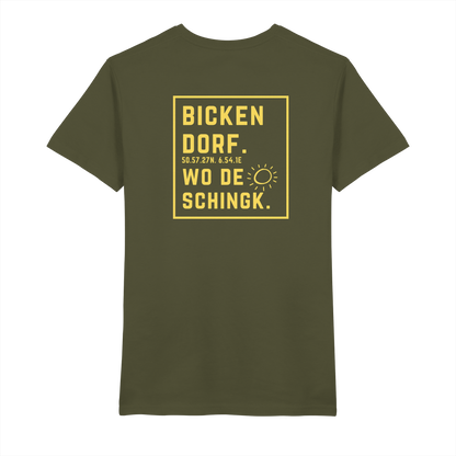 Wo de Sonn schingk - Bickendorf Druck Rücken - V-Neck Shirt