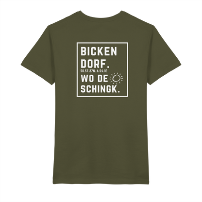 Wo de Sonn schingk - Bickendorf Druck Rücken - V-Neck Shirt