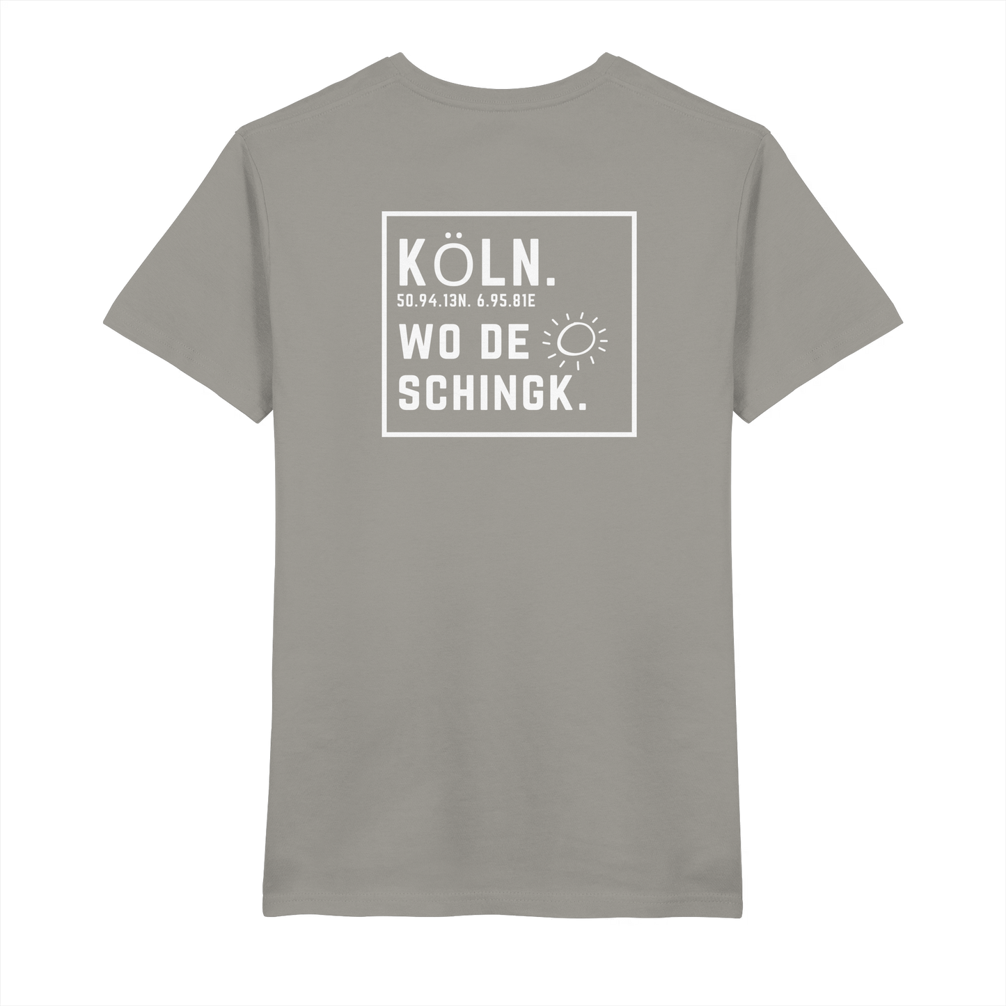 Wo de Sonn schingk - Köln Druck Rücken  - V-Neck Shirt