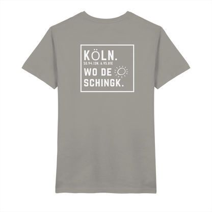 Wo de Sonn schingk - Köln Druck Rücken  - V-Neck Shirt