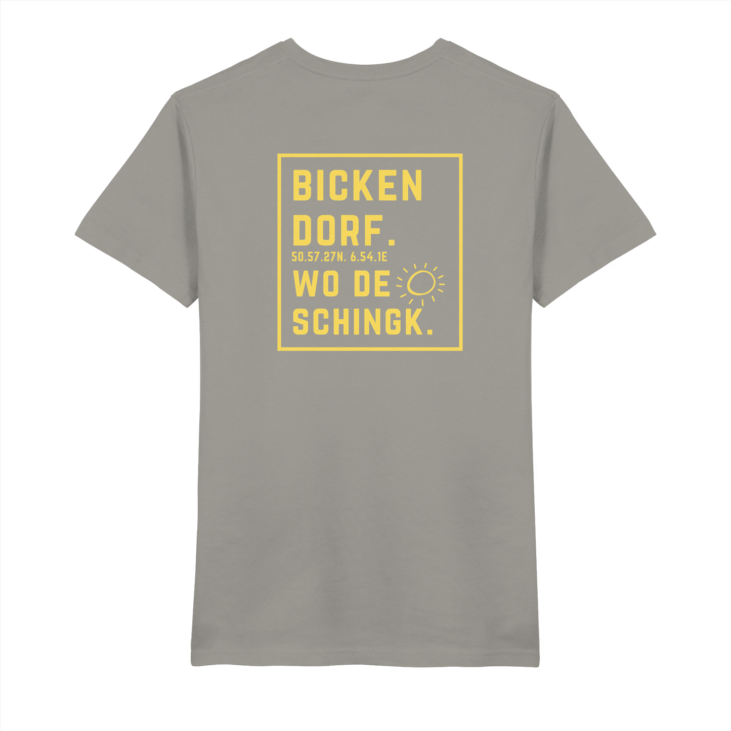 Wo de Sonn schingk - Bickendorf Druck Rücken - V-Neck Shirt