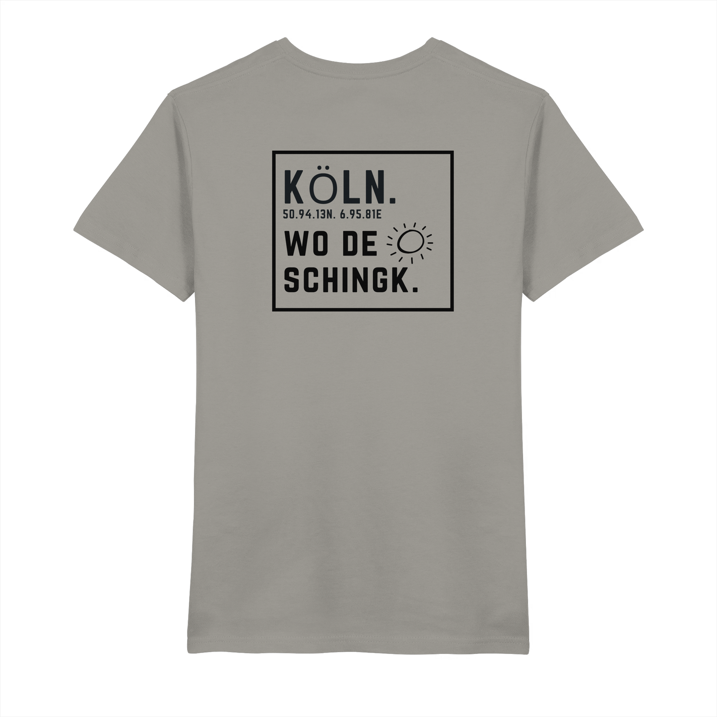 Wo de Sonn schingk - Köln Druck Rücken  - V-Neck Shirt