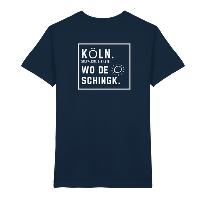 Wo de Sonn schingk - Köln Druck Rücken  - V-Neck Shirt